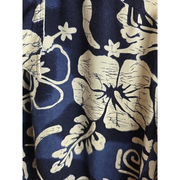 Aloha Hut Hawaii Men's Tropical Print Short Sleeve Shirt Size XL Silky Feel - Picture 4 of 6